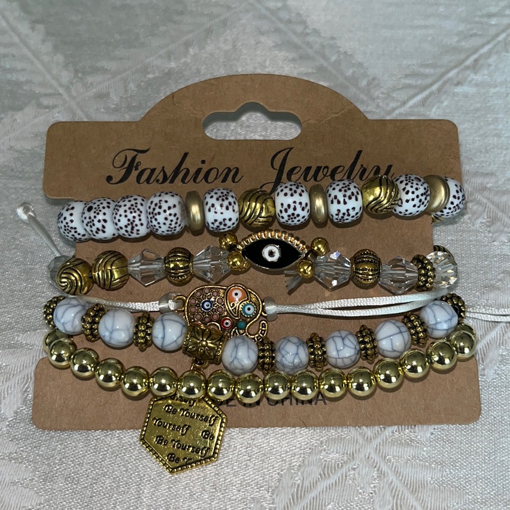 New Boho stackable stretch bracelets. (5)